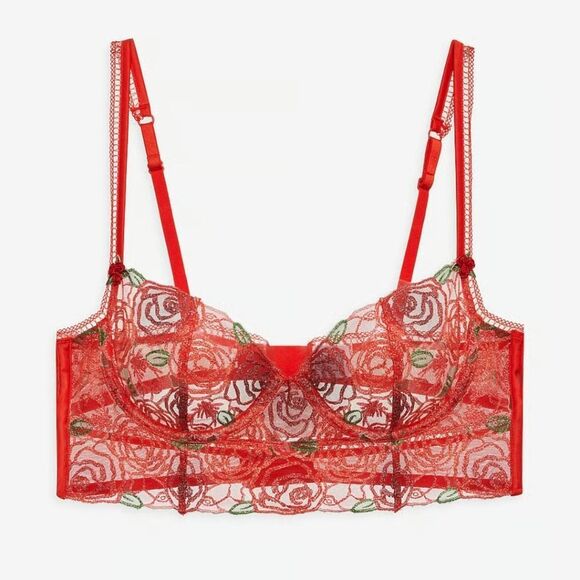 1185 NWT For Love & Lemons Gene Bra Sz 32DD - Picture 1 of 6